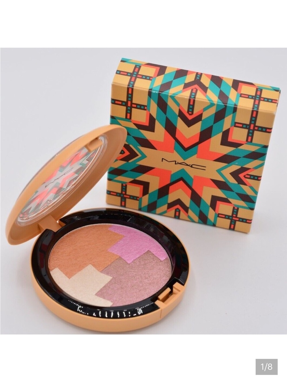 MAC Cosmetics Dunes At Dusk Multicolor Shimmering Face Highlighter -Peach & Pink